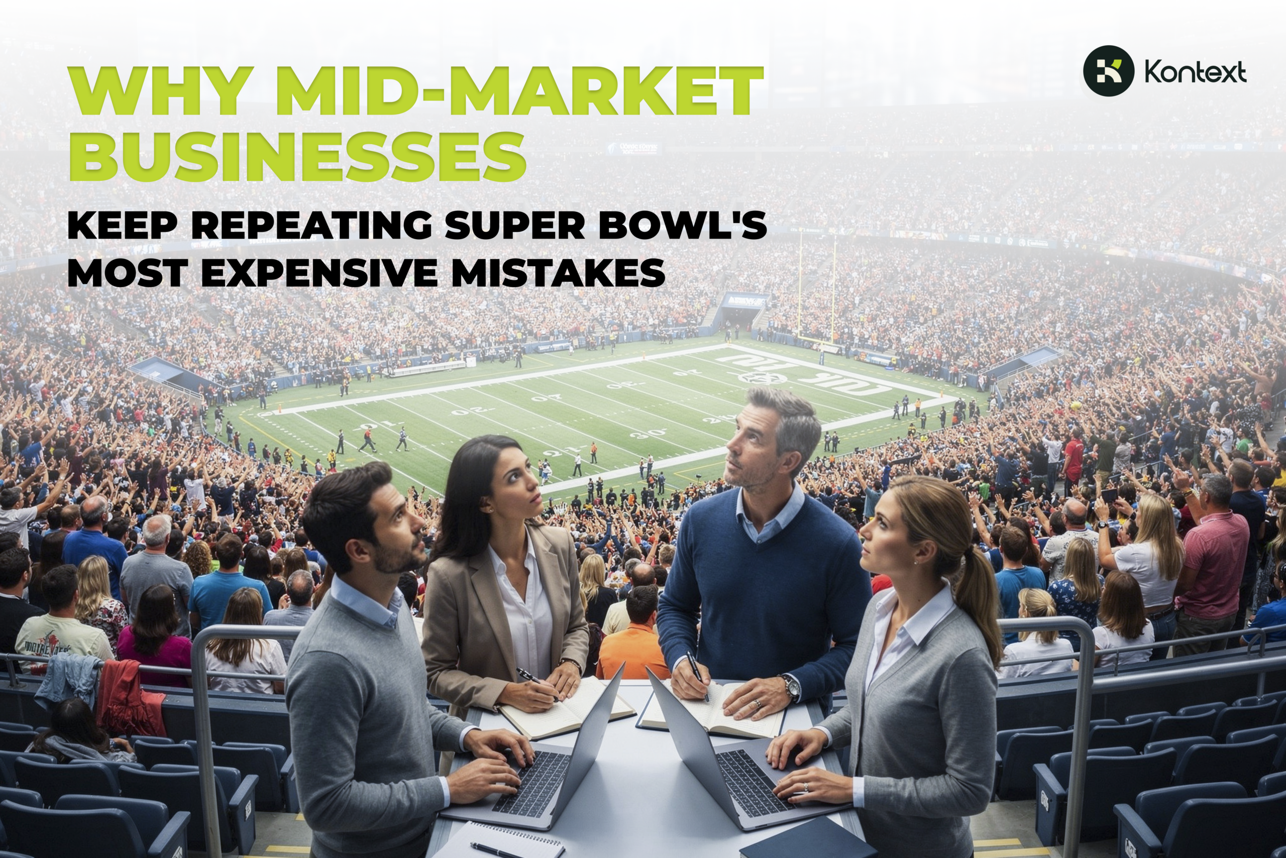 Super Bowl LX: Why Mid-Market Businesses Keep Repeating Super Bowl’s Most Expensive Mistakes